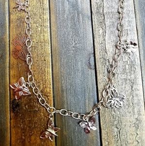 New!!! Silver Butterfly Necklace